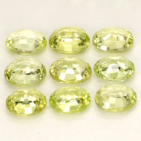 Pedras preciosas de crisoberilo amarelo natural de  ct, corte oval, VVS-VS