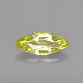 Crisoberilo amarelo natural 0,77ct, marquise, VVS-VS