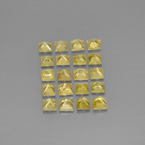 Pedras preciosas de crisoberilo amarelo natural de  ct, quadrado, VS