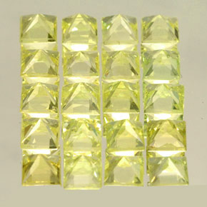 Pedras preciosas de crisoberilo amarelo natural de  ct, quadrado, VS