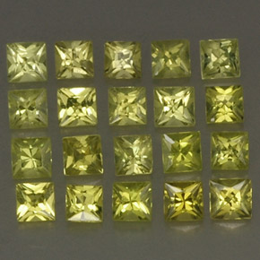 Pedras preciosas de crisoberilo amarelo natural de  ct, quadrado, VS