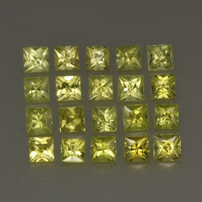 Pedras preciosas de crisoberilo amarelo natural de  ct, quadrado, VS