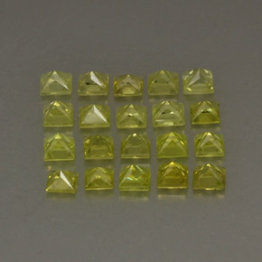 Pedras preciosas de crisoberilo amarelo natural de  ct, quadrado, VS