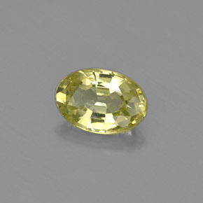 Crisoberilo verde natural 0,57ct, corte oval, VVS