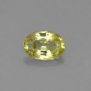 Crisoberilo verde natural 0,57ct, corte oval, VVS