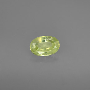 Crisoberilo verde natural 0,54ct, corte oval, VS