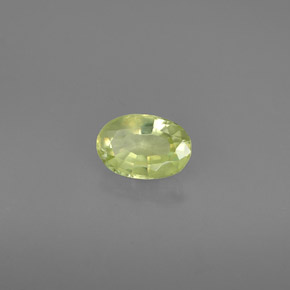 Crisoberilo verde natural 0,54ct, corte oval, VS