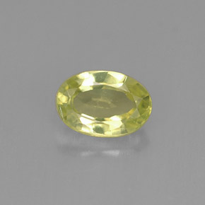 Crisoberilo verde natural 0,56ct, corte oval, VVS
