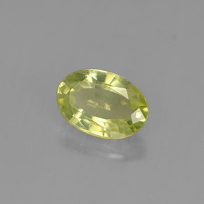 Crisoberilo verde natural 0,56ct, corte oval, VVS