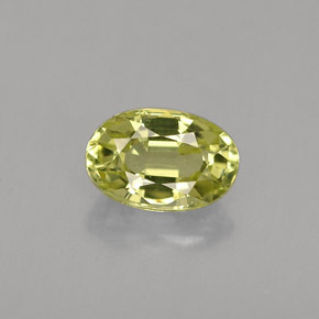 Crisoberilo verde natural 0,61ct, corte oval, VVS