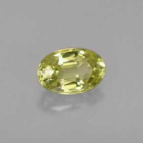 Crisoberilo verde natural 0,61ct, corte oval, VVS