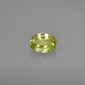 Crisoberilo verde natural 0,53ct, corte oval, VVS