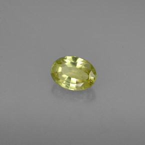 Crisoberilo verde natural 0,53ct, corte oval, VVS