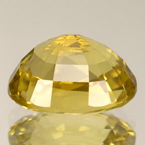 Crisoberilo amarelo natural 2,94ct, corte oval, VVS