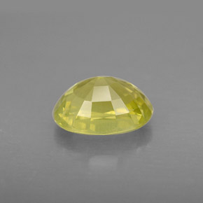 Crisoberilo amarelo natural 2,55ct, corte oval, VS