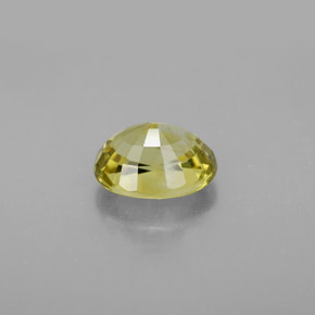 Crisoberilo amarelo natural 1,94ct, corte oval, VS