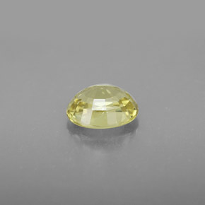 Crisoberilo amarelo natural 1,27ct, corte oval, VVS