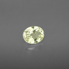 Crisoberilo amarelo natural 1,10ct, corte oval, VVS