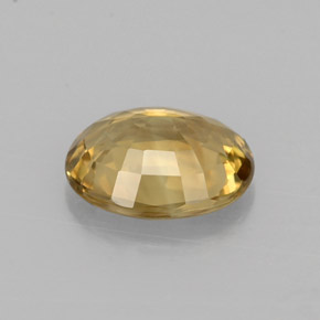 Crisoberilo amarelo natural 1,37ct, corte oval, VVS