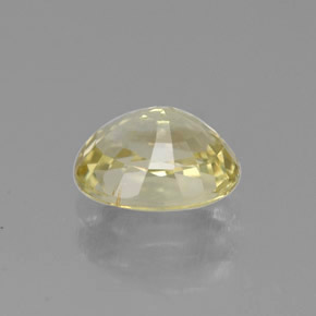 Crisoberilo amarelo natural 1,26ct, corte oval, VVS-VS