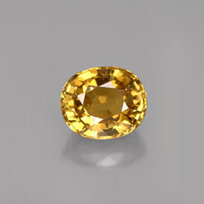 Crisoberilo amarelo natural 1,37ct, corte oval, VVS-VS