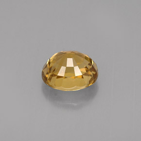 Crisoberilo amarelo natural 1,37ct, corte oval, VVS-VS