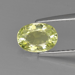 Crisoberilo verde natural 1,03ct, corte oval, VVS