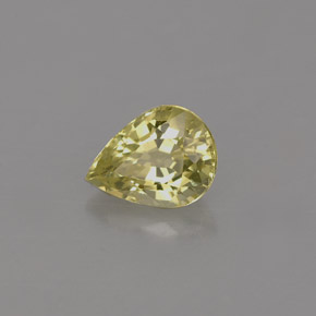 Crisoberilo verde natural 0,68ct, formato de pêra, IF