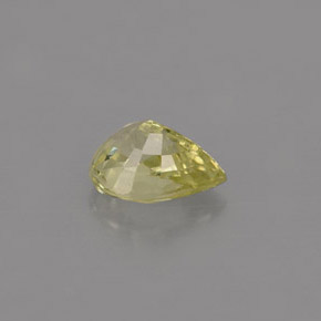 Crisoberilo verde natural 0,68ct, formato de pêra, IF