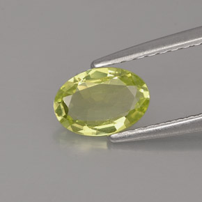 Crisoberilo verde natural 0,69ct, corte oval, VVS-VS