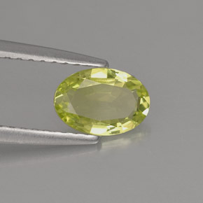 Crisoberilo verde natural 0,69ct, corte oval, VVS-VS