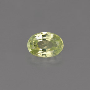 Crisoberilo verde natural 0,61ct, corte oval, VVS