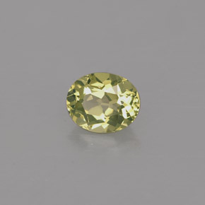 Crisoberilo verde natural 0,48ct, corte oval, VVS-VS