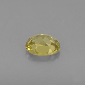 Crisoberilo amarelo natural 0,43ct, corte oval, VS