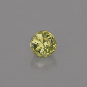 Crisoberilo verde natural 0,50ct, corte redondo, VVS-VS