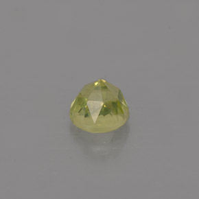 Crisoberilo verde natural 0,50ct, corte redondo, VVS-VS