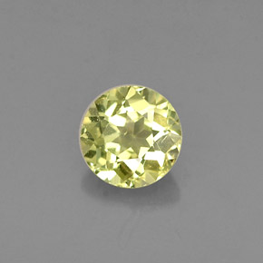 Crisoberilo amarelo natural 0,38ct, corte redondo, VVS-VS