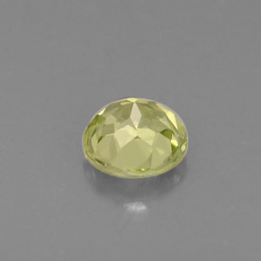 Crisoberilo amarelo natural 0,38ct, corte redondo, VVS-VS