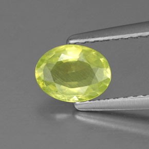 Crisoberilo verde natural 0,79ct, corte oval, VS