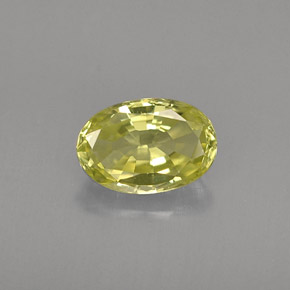 Crisoberilo verde natural 0,56ct, corte oval, VVS-VS