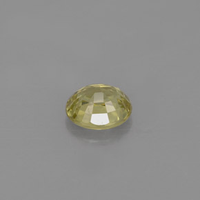 Crisoberilo amarelo natural 0,71ct, corte oval, VVS-VS