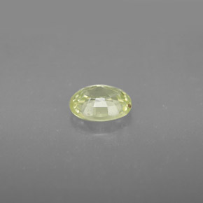 Crisoberilo amarelo natural 0,90ct, corte oval, VVS-VS