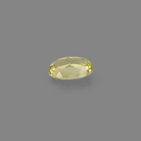 Crisoberilo amarelo natural 0,52ct, corte oval, VVS