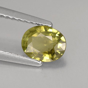 Crisoberilo verde natural 0,66ct, corte oval, VVS-VS