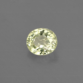 Crisoberilo verde natural 0,54ct, corte oval, VVS
