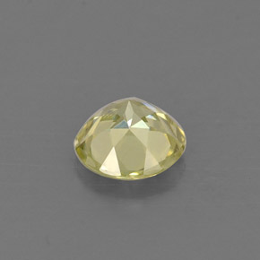 Crisoberilo amarelo natural 0,68ct, corte redondo, VVS