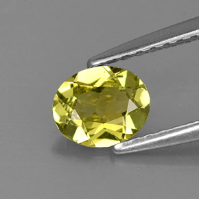 Crisoberilo verde natural 0,57ct, corte oval, VVS