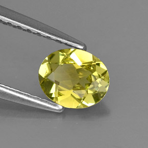 Crisoberilo verde natural 0,57ct, corte oval, VVS