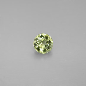 Crisoberilo verde natural 0,58ct, corte redondo, VVS
