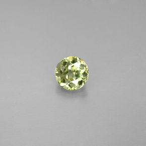 Crisoberilo verde natural 0,58ct, corte redondo, VVS